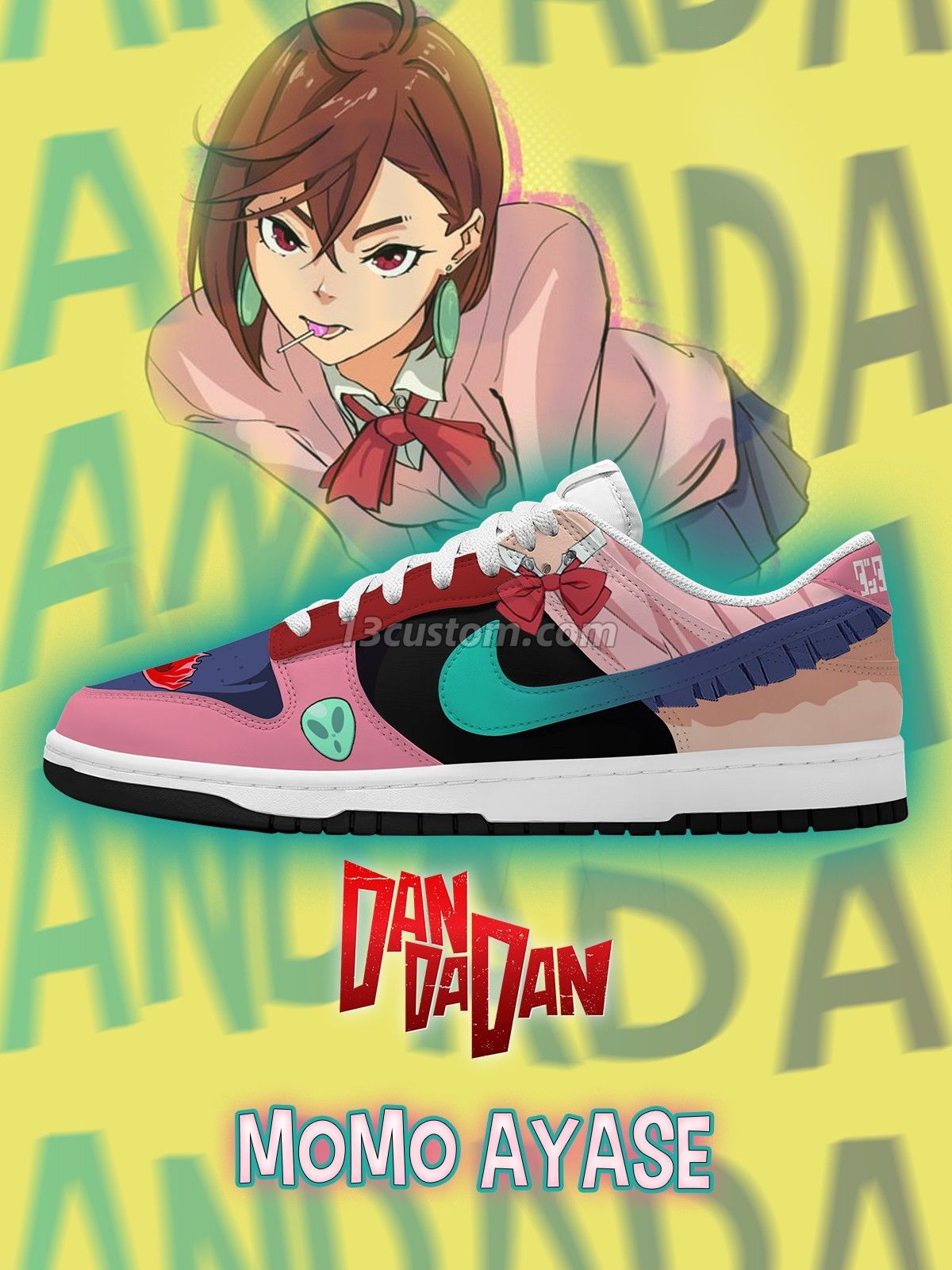 Momo Ayase V.1 Custom Court-Low Sneakers