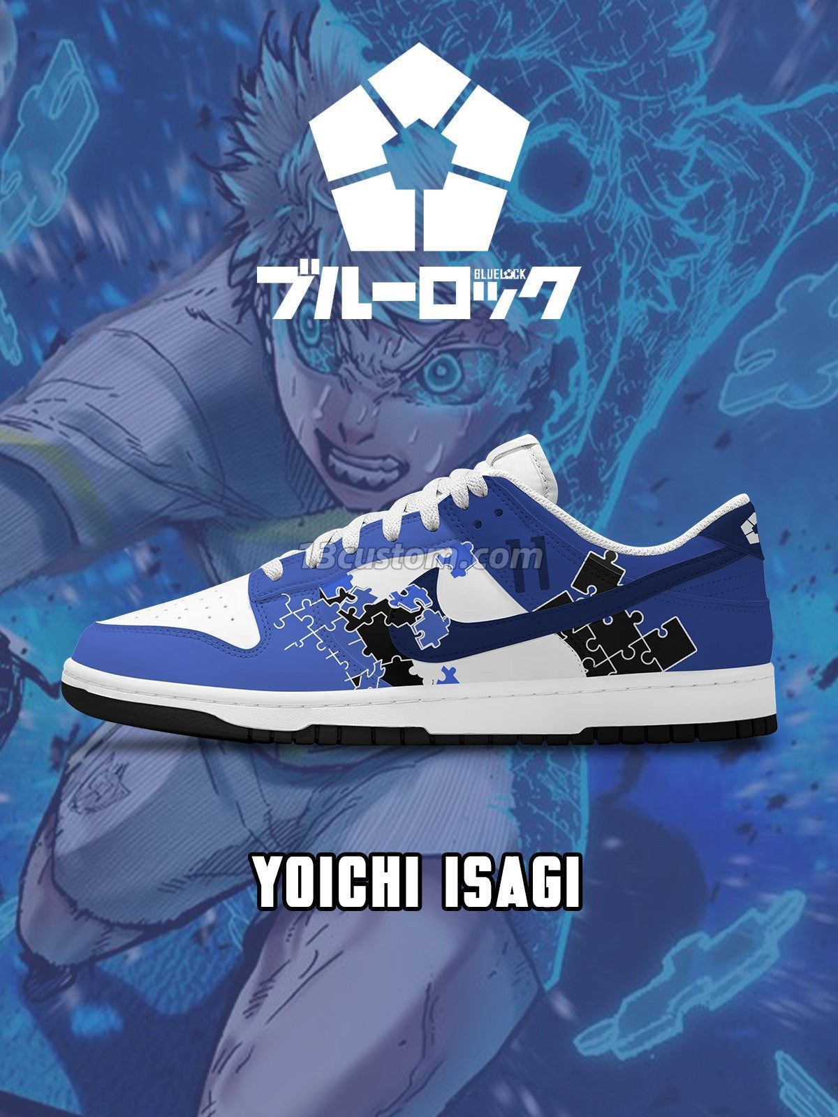 Yoichi Isagi V.6 Custom Court-Low Sneakers