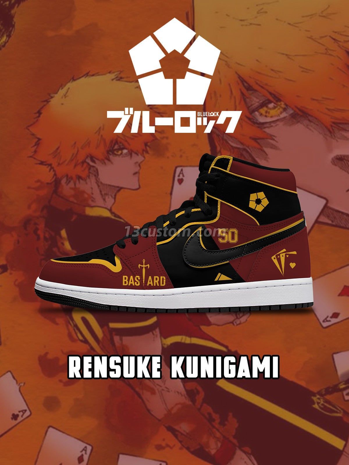 Rensuke Kunigami V.2 Custom High-Top Sneakers