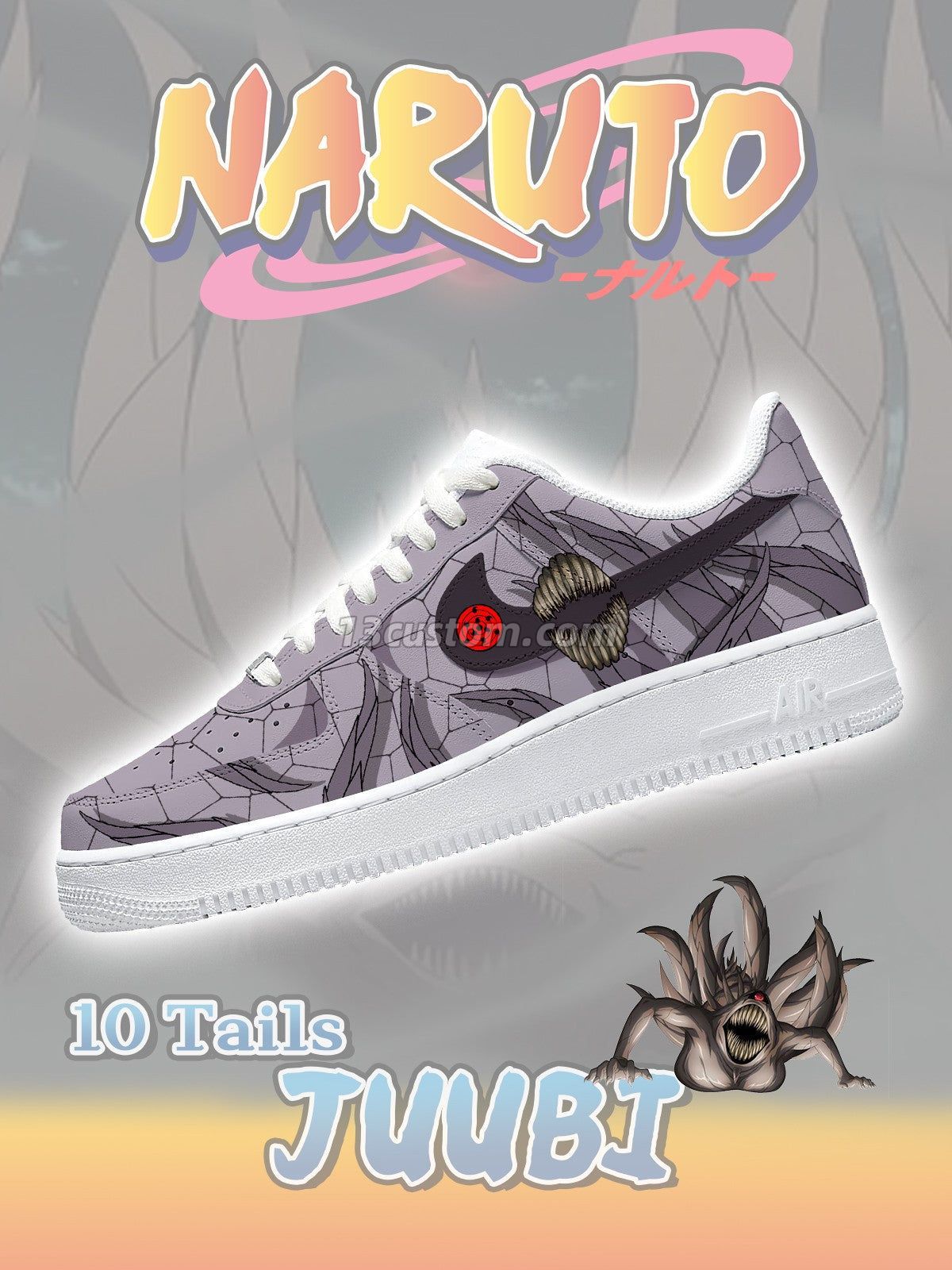 Ten-Tails Juubi Custom Sneakers
