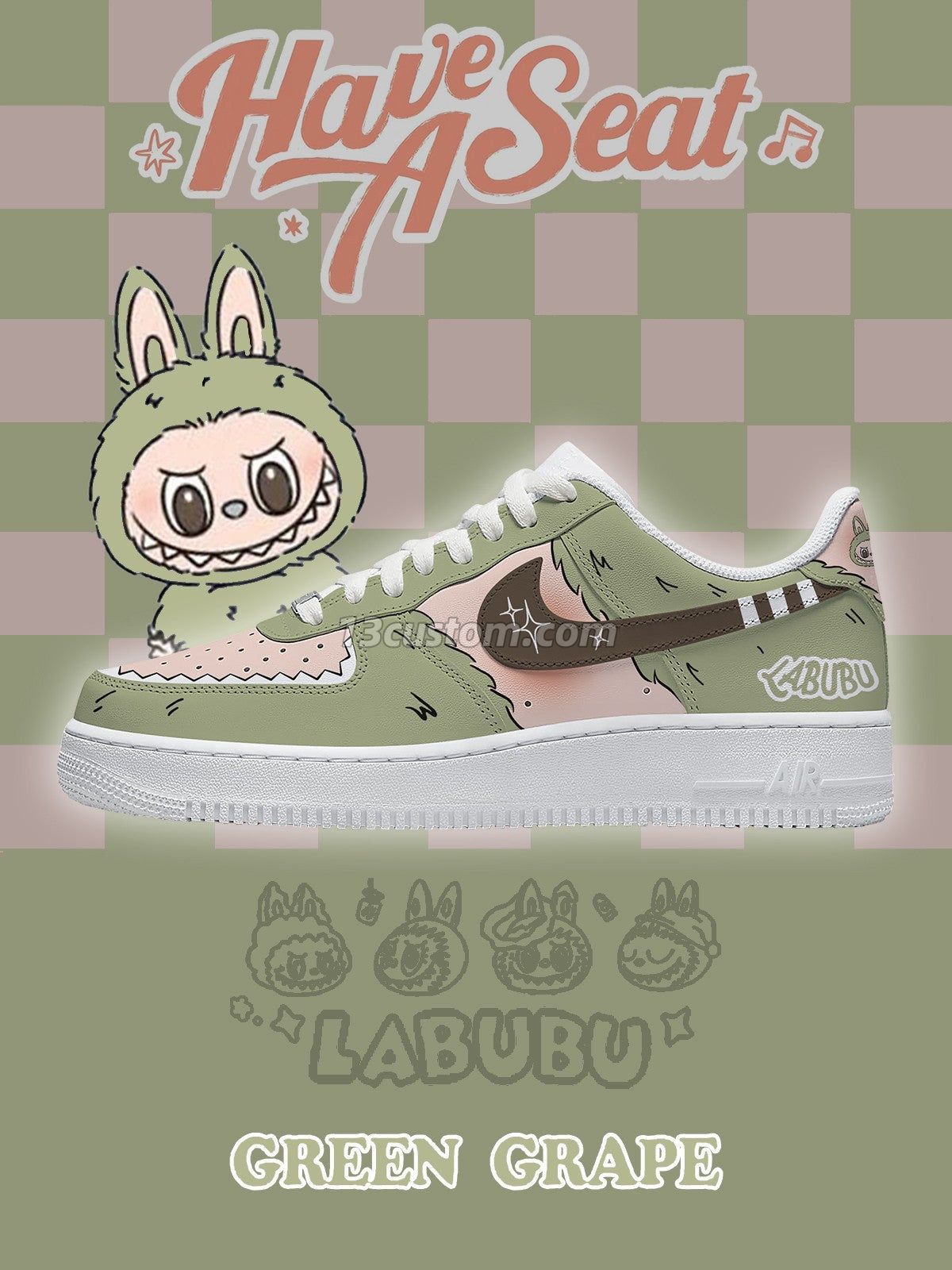 Green Grape V.2 Custom Sneakers