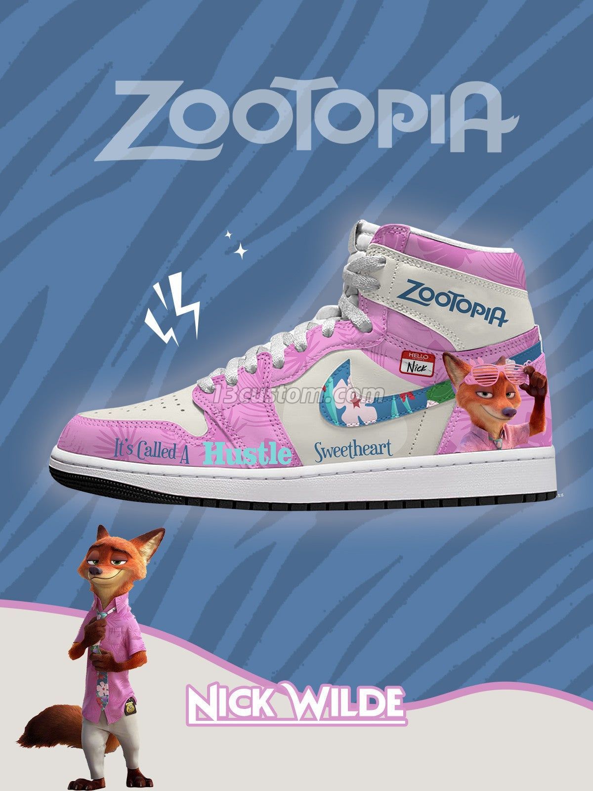 Nick Wilde V.1 Custom High-Top Sneakers