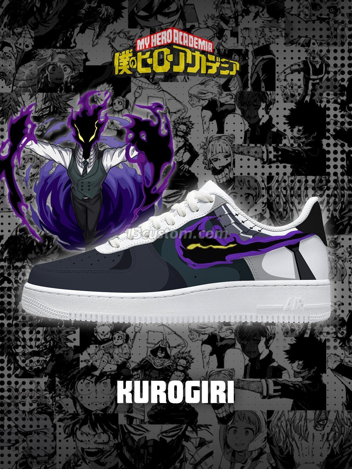 Kurogiri Custom Sneakers