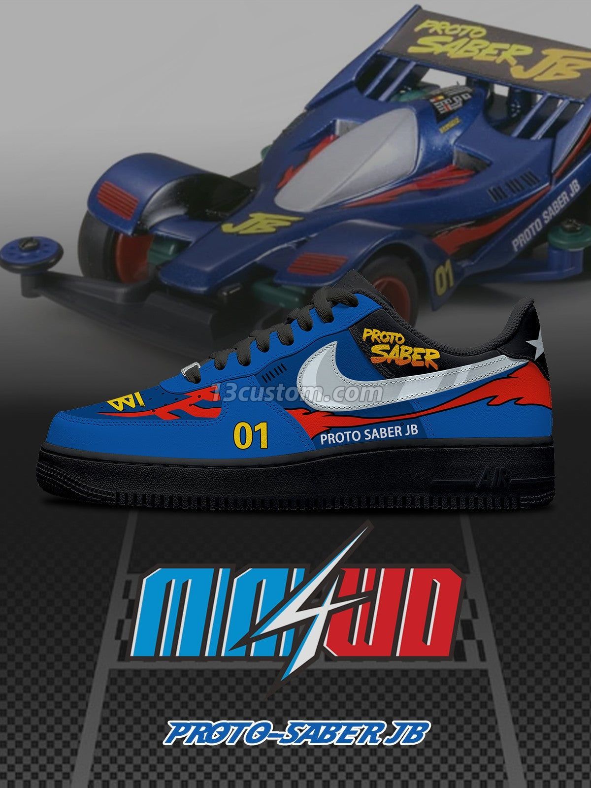 Proto-Saber JB V.1 Custom Sneakers