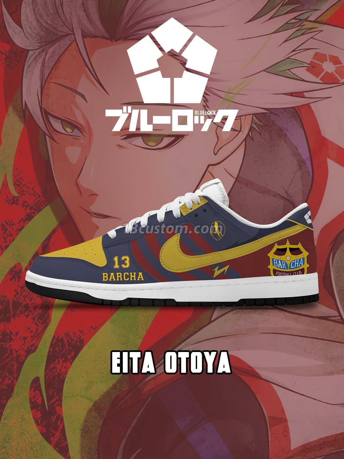 Eita Otoya V.2 Custom Court-Low Sneakers