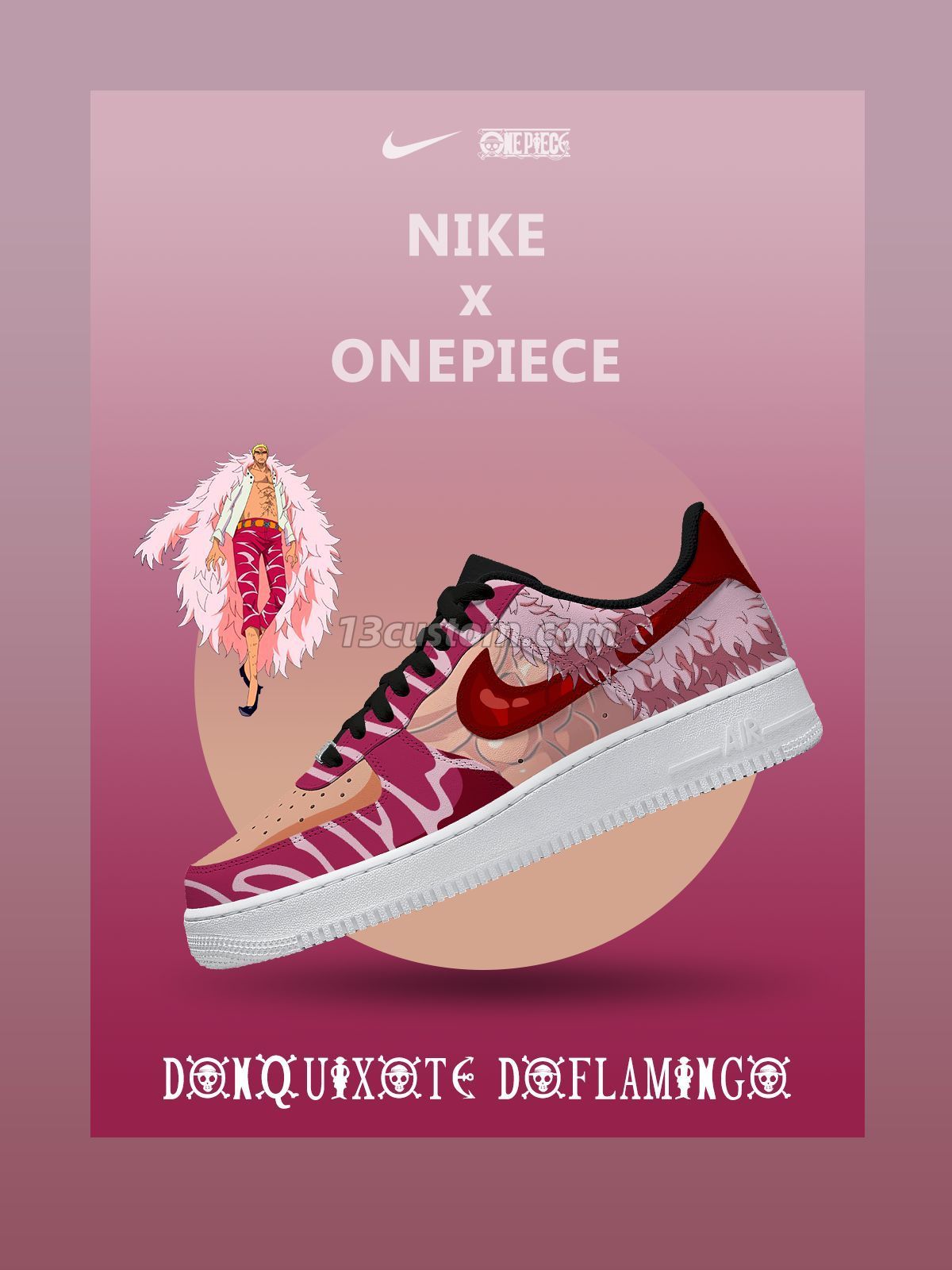 Donquixote Doflamingo Custom Sneakers