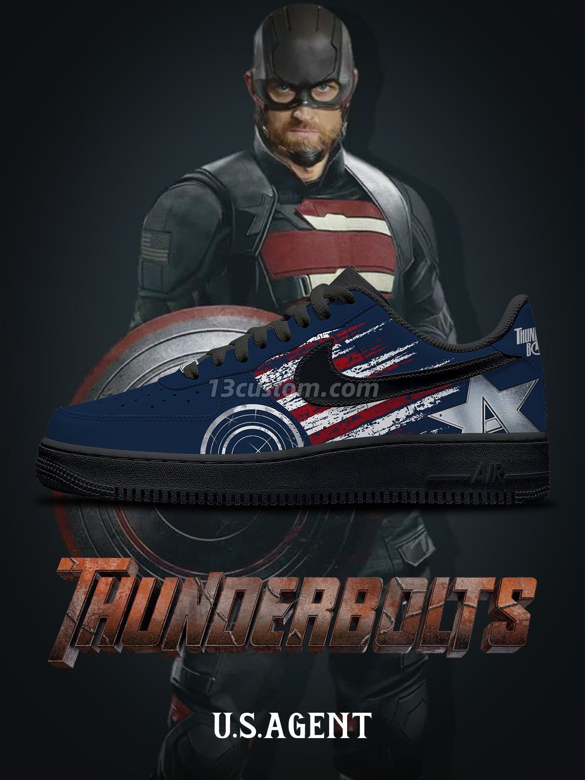 U.S.Agent V.1 Custom Sneakers