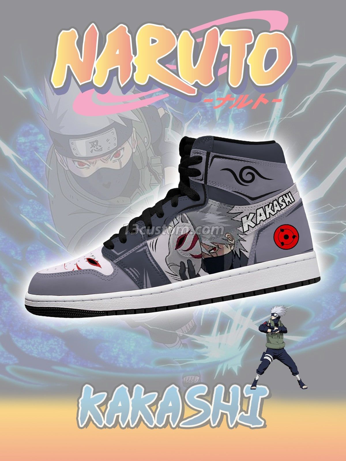 Kakashi V.3 Custom High-Top Sneakers