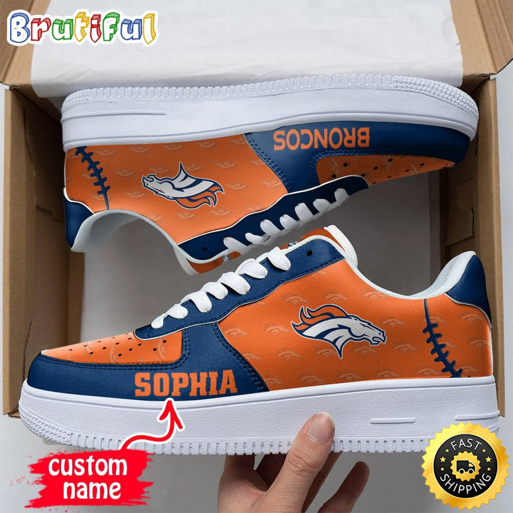 Custom NFL Denver Broncos Air Force 1 Shoes Fashionable Air Force 1