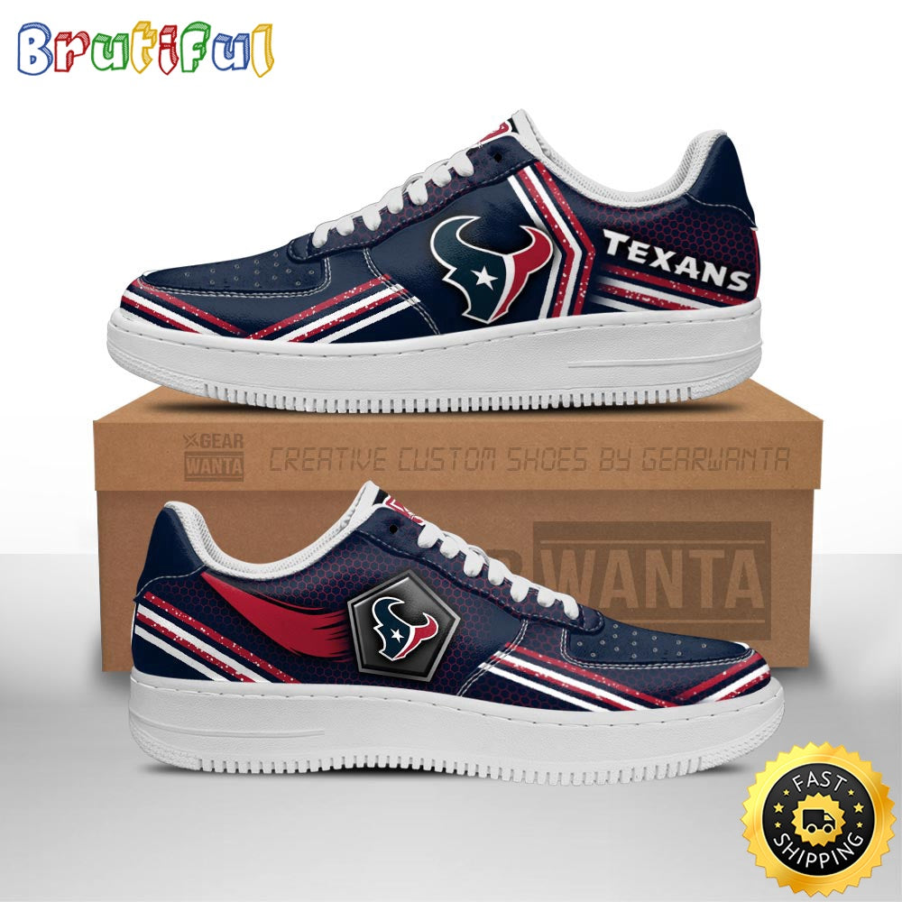 NFL Houston Texas Air Force 1 Shoes Air Sneakers For Fans