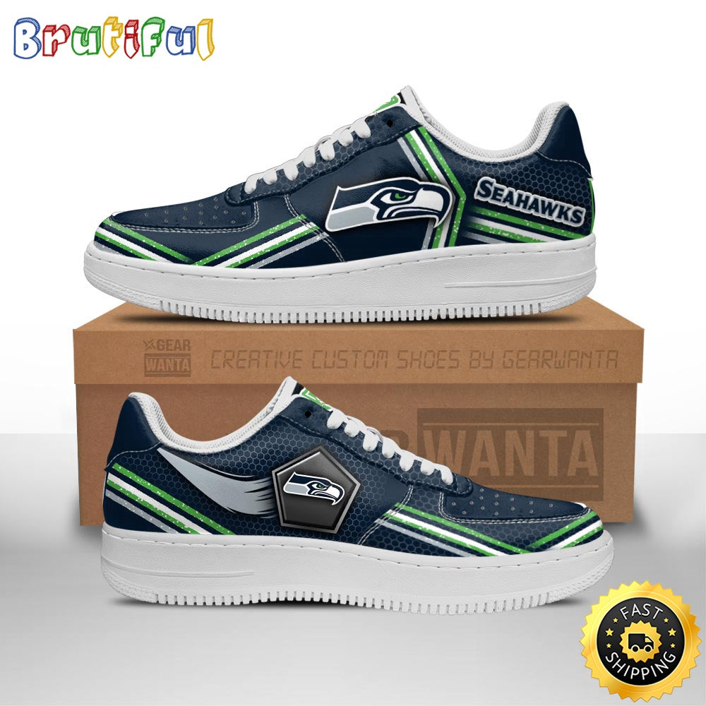 NFL Seattle Seahawks Air Force 1 Shoes Air Sneakers For Fans
